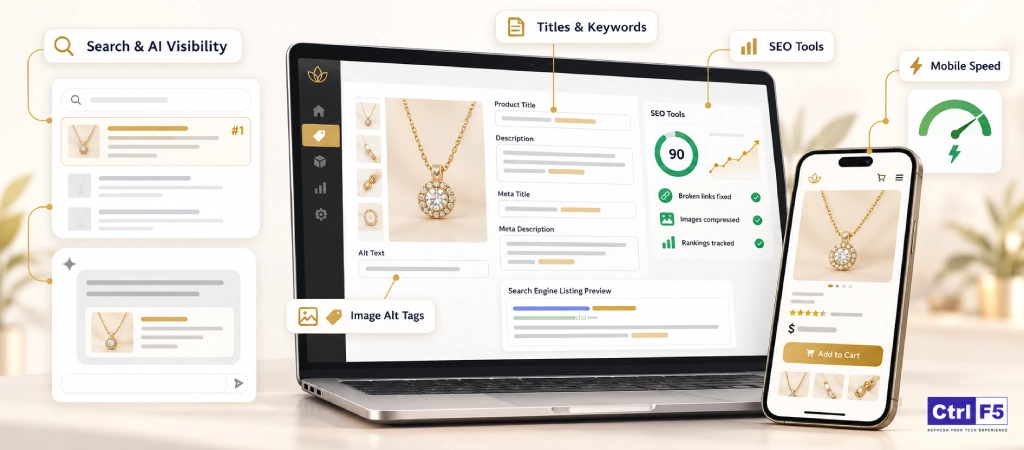 seo for shopify jewelry stores mobile optimization