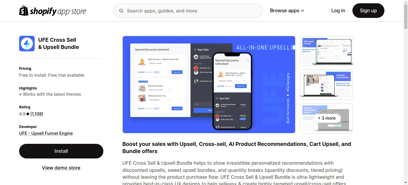 UFE Cross Sell & Upsell Bundle