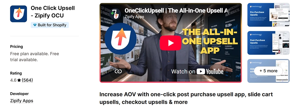 zipify one click upsell shopify