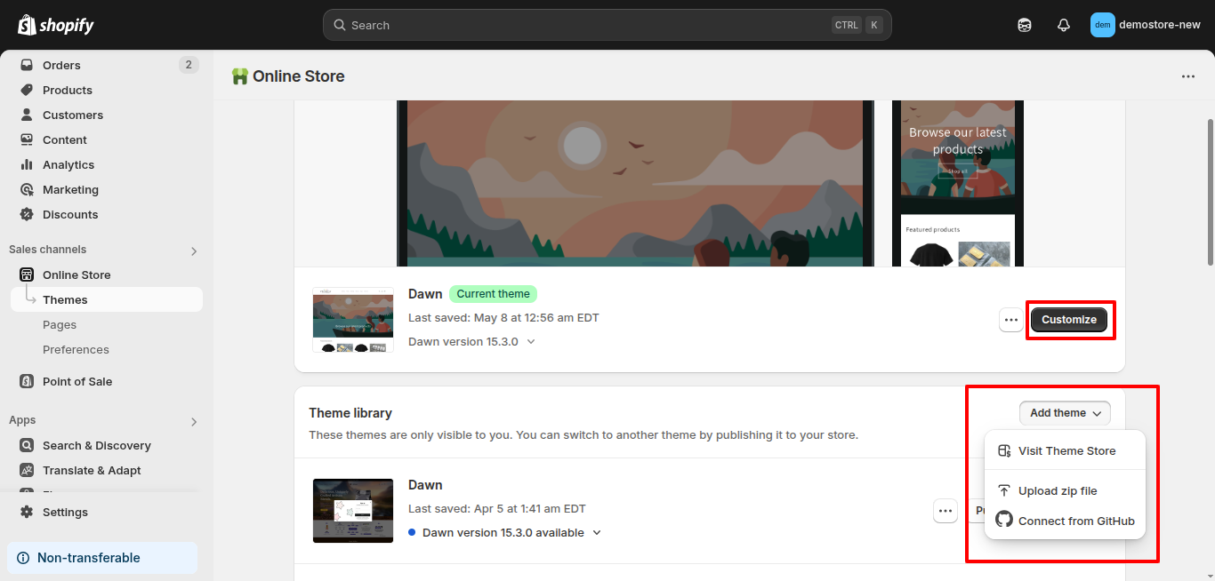 Add Products on Shopify Dashboard