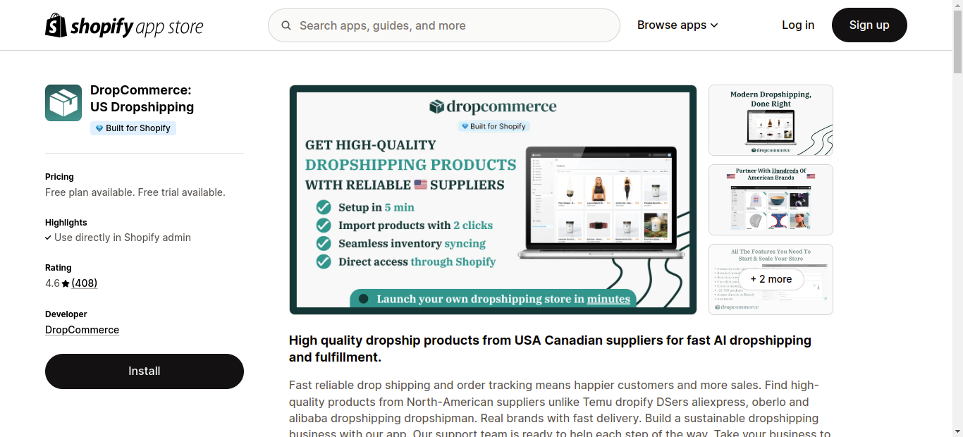 Dropshipping Shopify Apps for Shopify Website