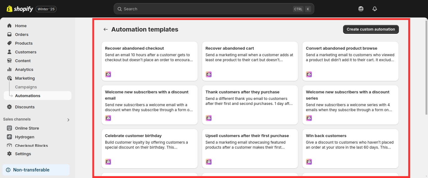 Shopify Abandoned Cart Recovery
