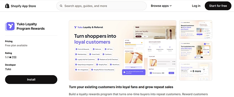 Yuko-Reviews-&-Loyalty-shopify-app
