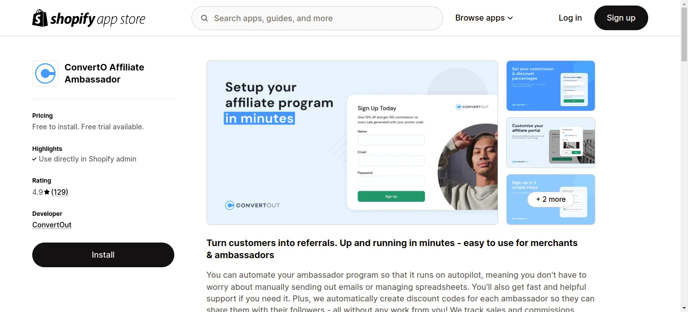ConvertO affiliate ambassador