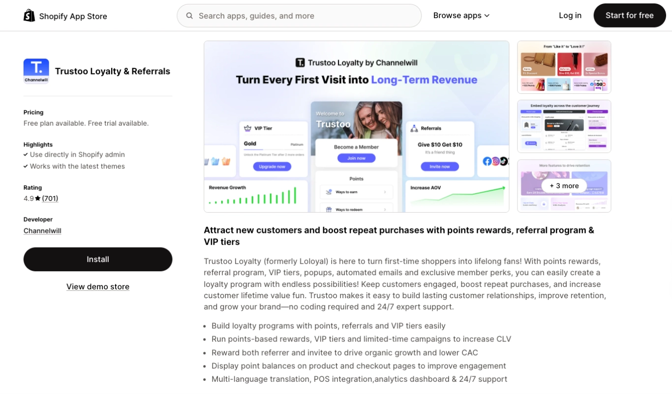 Trustoo Loyalty: Trustoo Loyalty & Referrals