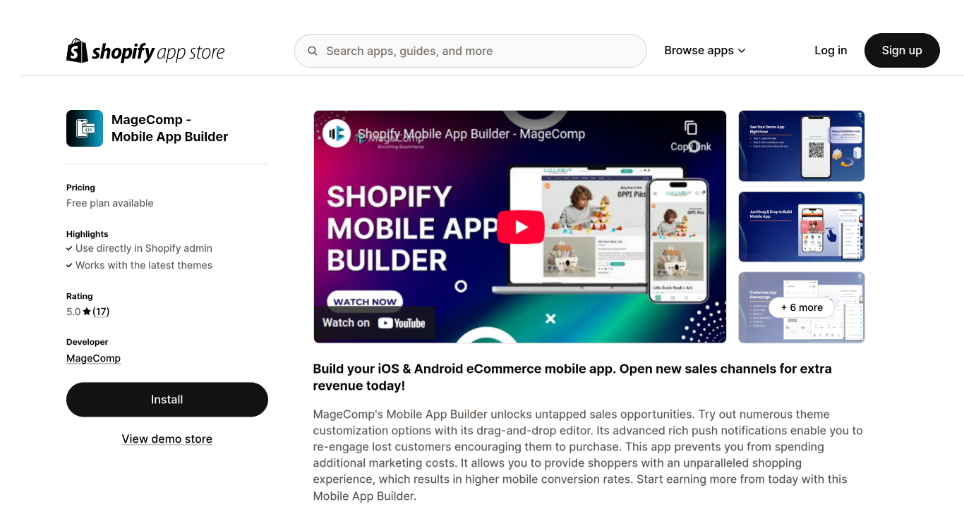 MageComp ‑ Mobile App Builder