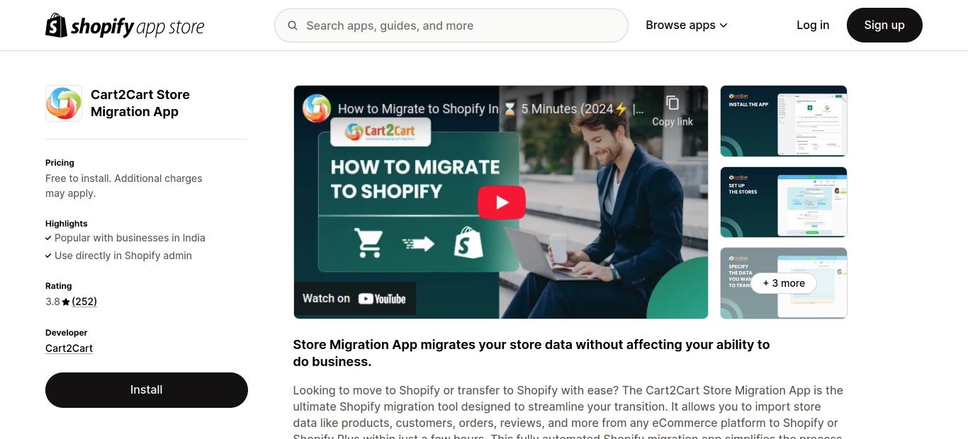 Cart2Cart Store Migration App