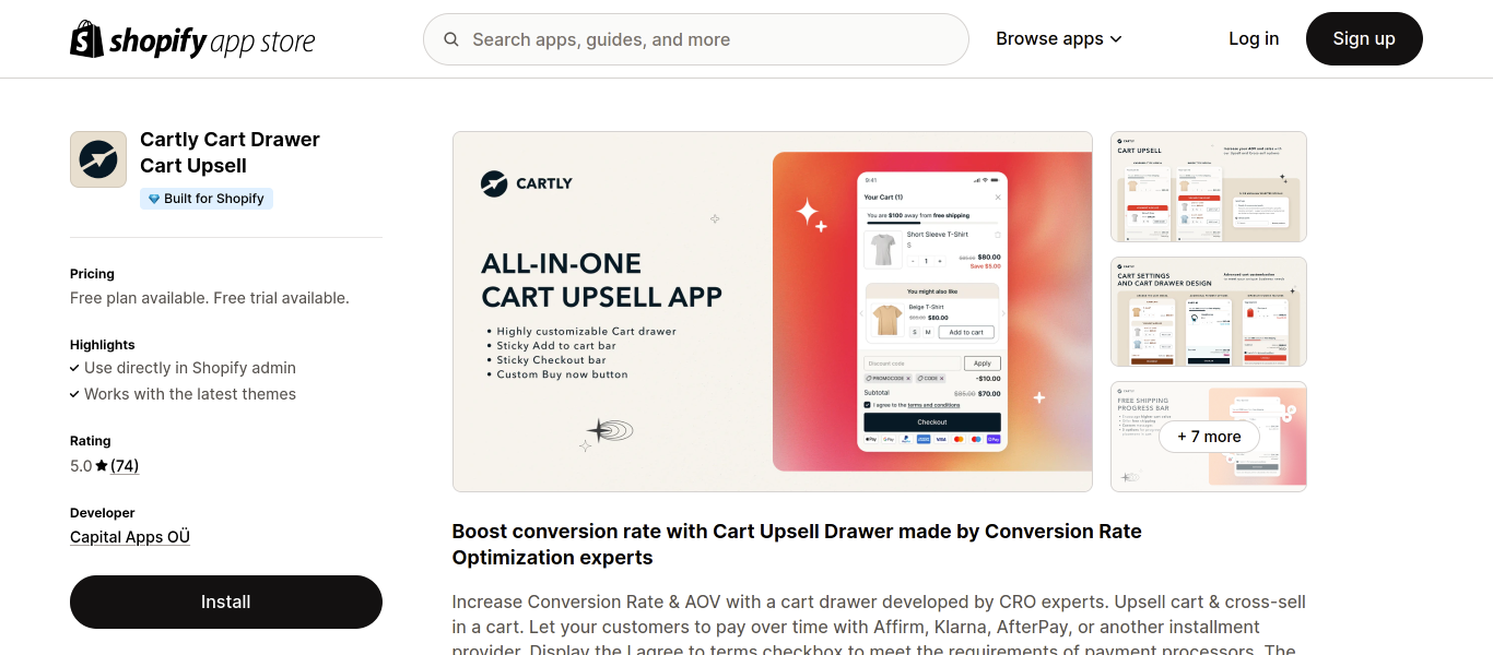 Cartly Slide Cart Drawer