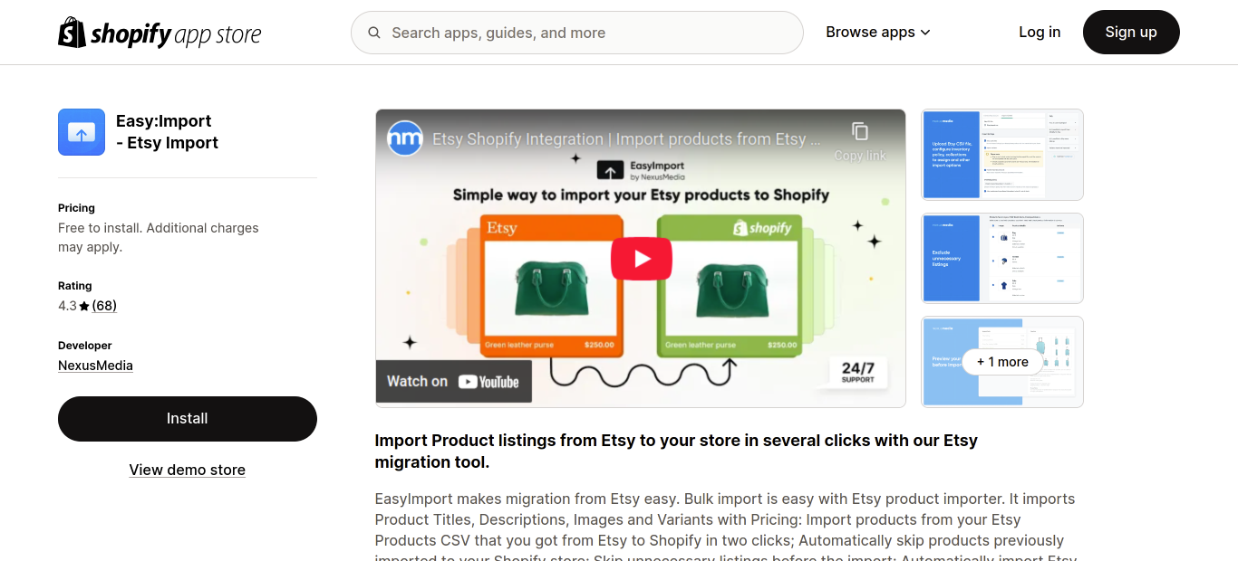 Easy Import Etsy Import