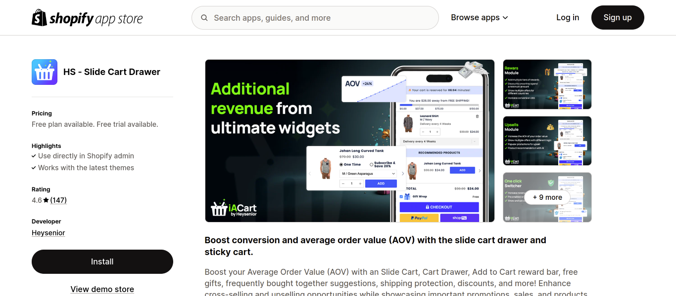 HS Slide Cart Drawer