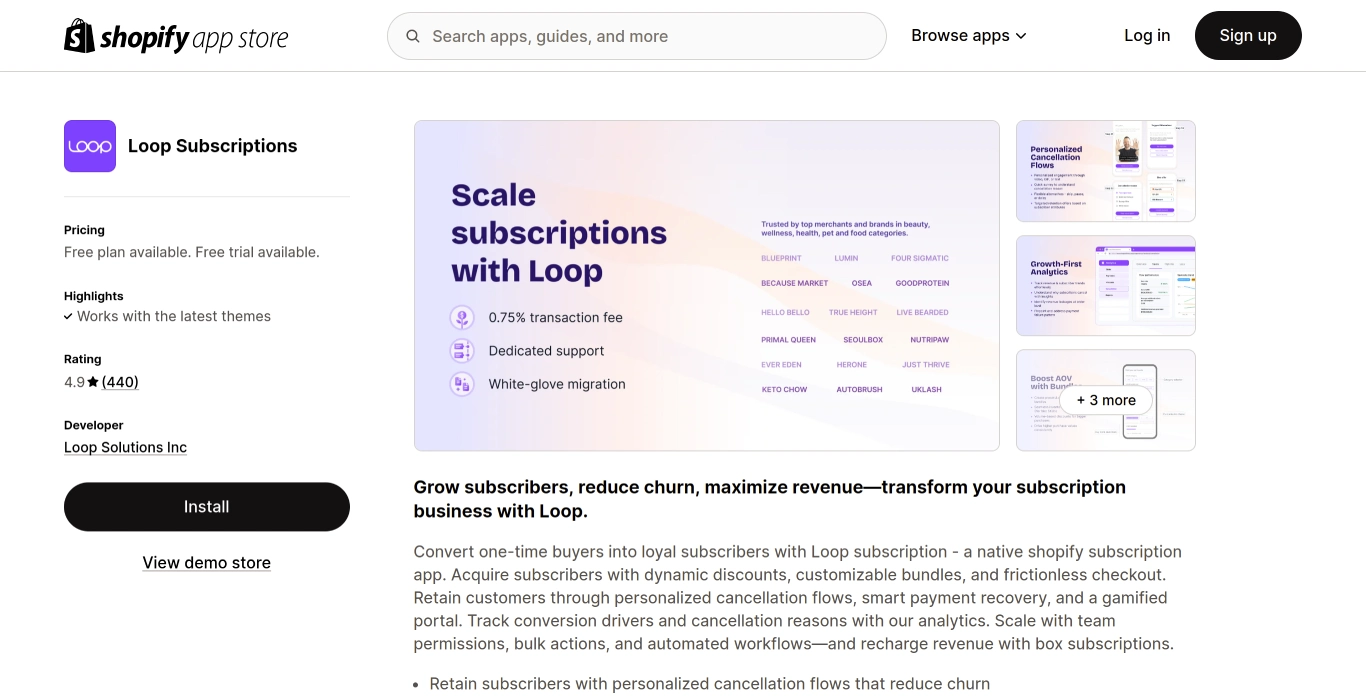 Loop Subscriptions