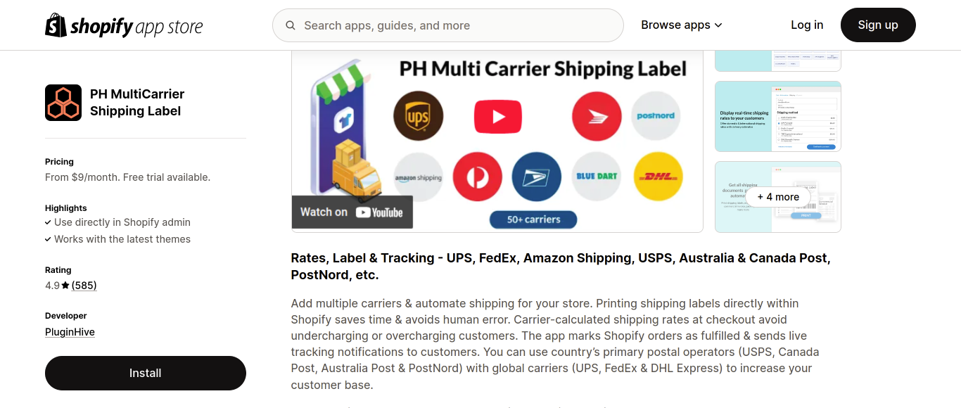 PH MultiCarrier Shipping Label