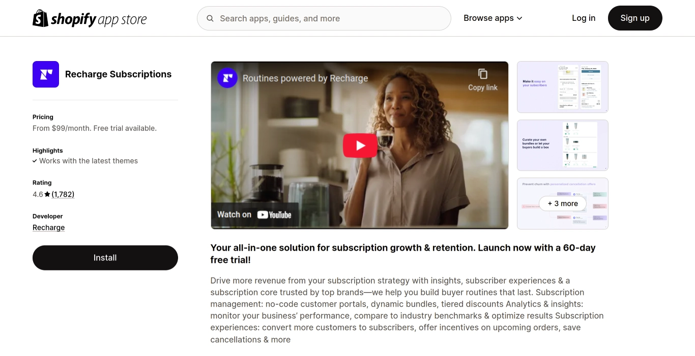 Recharge Subscriptions