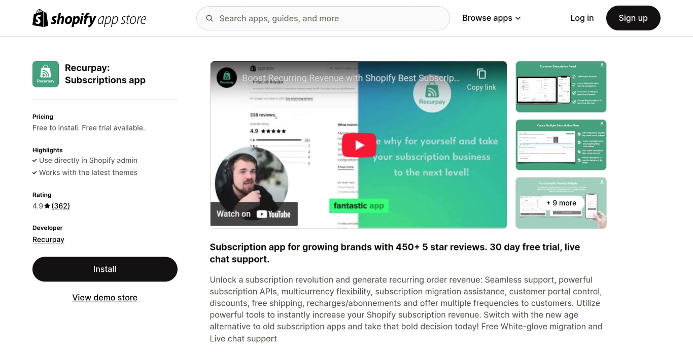 Recurpay Subscriptions-App