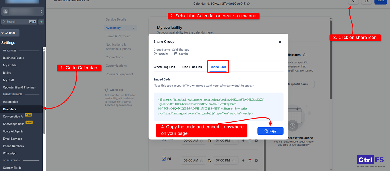 Add GHL Form To WordPress Site