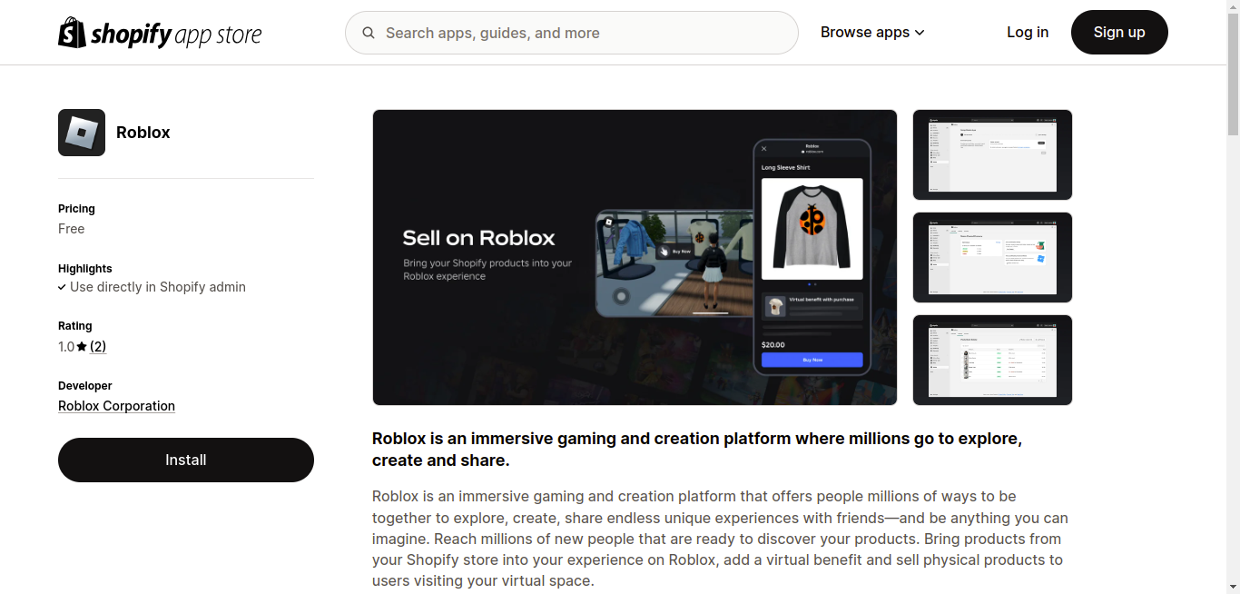 Roblox Creator Marketplace
