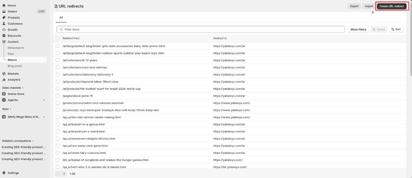 shopify-seo-url-redirect-setup