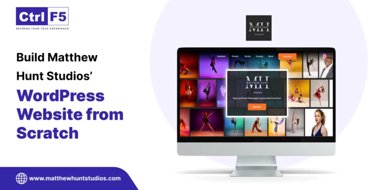 Build Matthew Hunt- Studios WordPress Website From Scratch