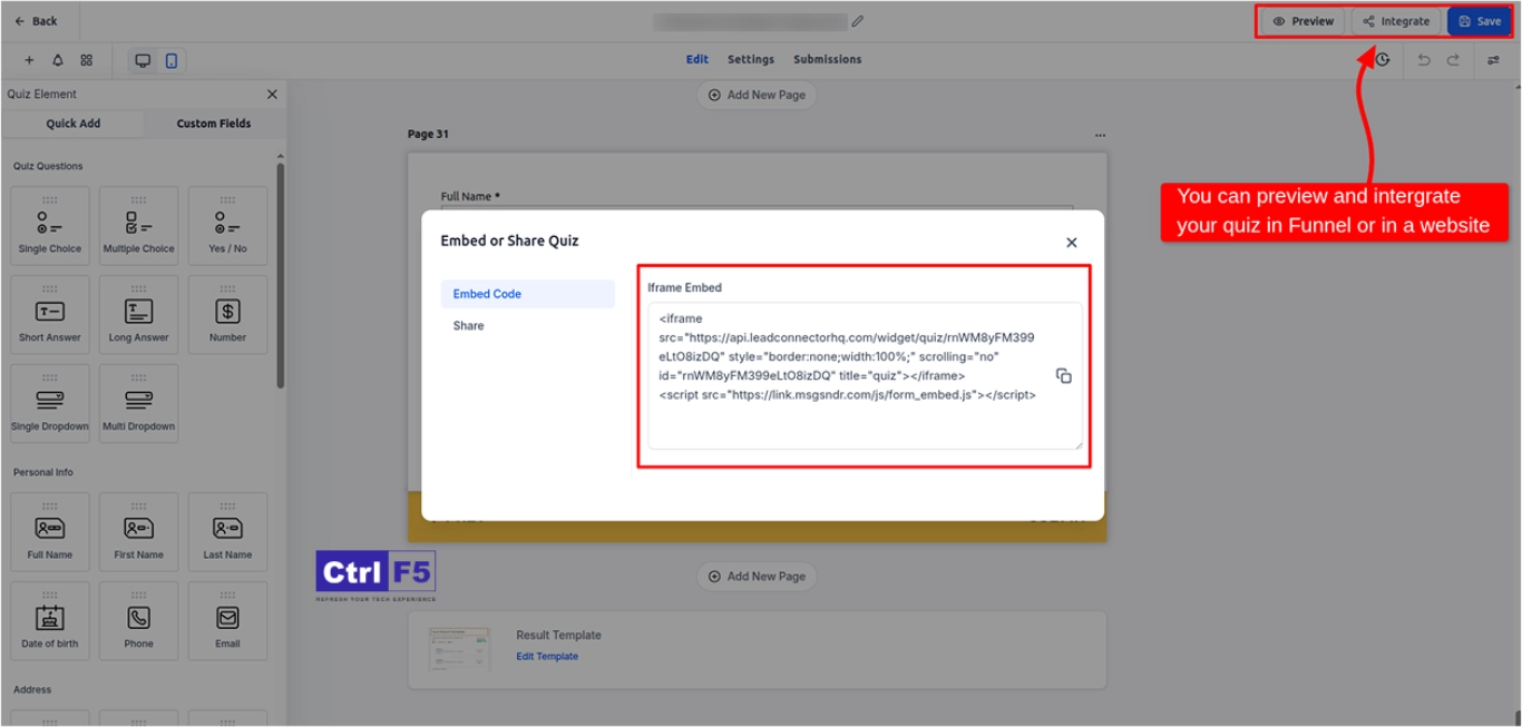 GoHigeLevel Link To Workflow