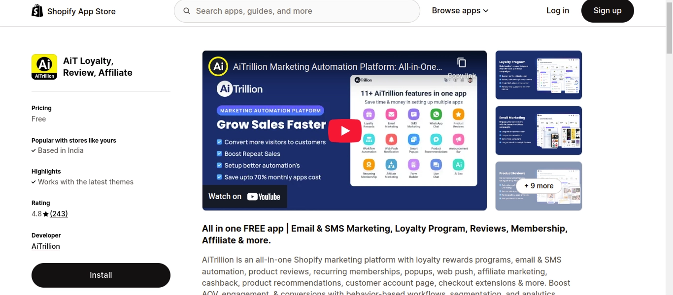 AiTrillion email marketing sms