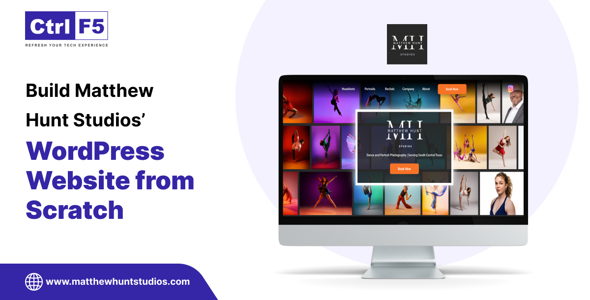 Build Matthew Hunt Studios’ WordPress Website from Scratch (1)