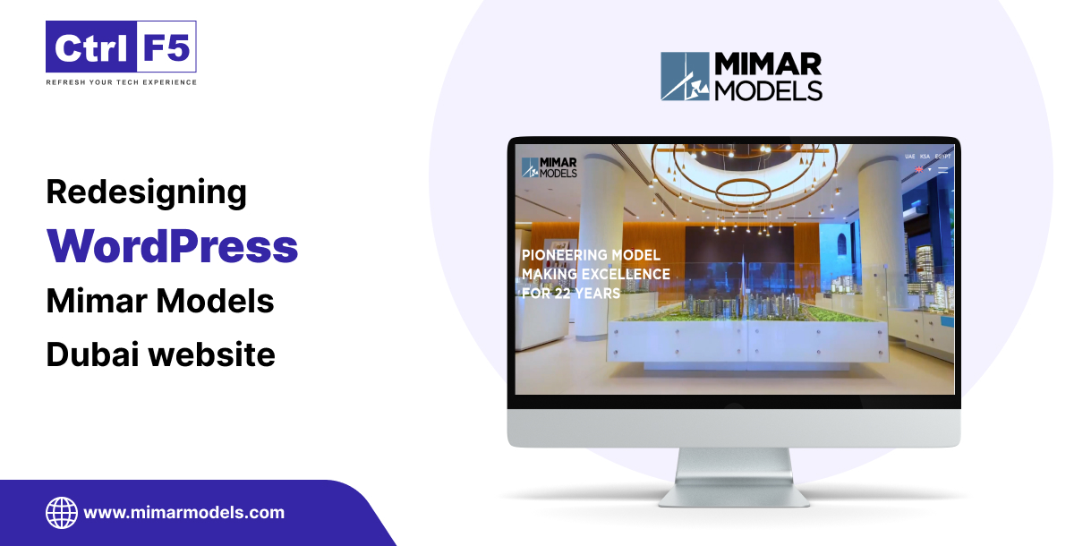 Redesigning WordPress Mimar Models Dubai website (1)