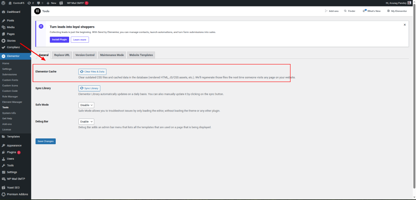 common elementor errors