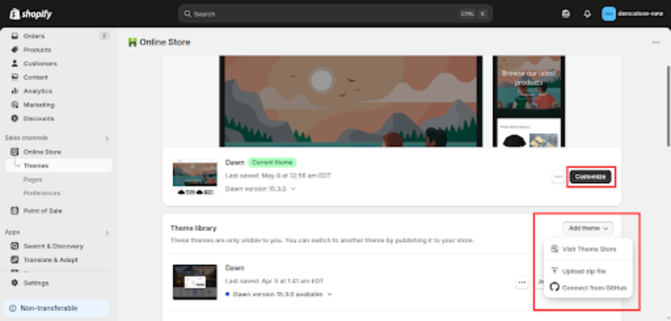 Choose a shopify professional theme