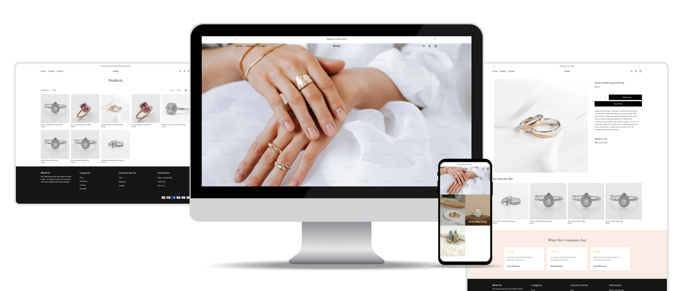 rivana handmade jewellery shopify theme