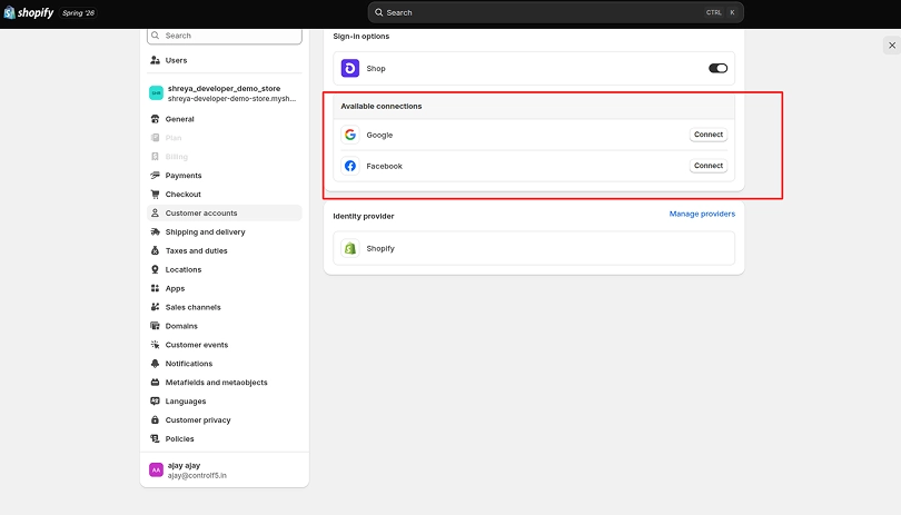 Connect to Google Merchant Center in shopify