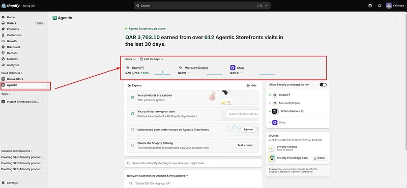 agentic ecommerce shopify chatgpt product recommendation example