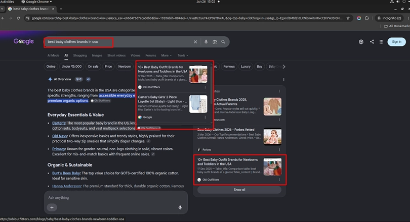 best brands ai search results