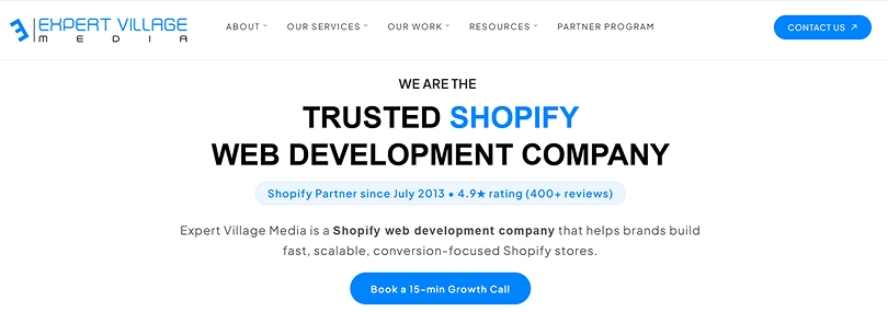 Expert-Village-Media-Shopify-Web-Development-Company