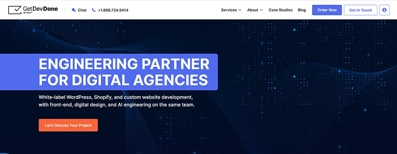 GetDevDone white label WordPress agency