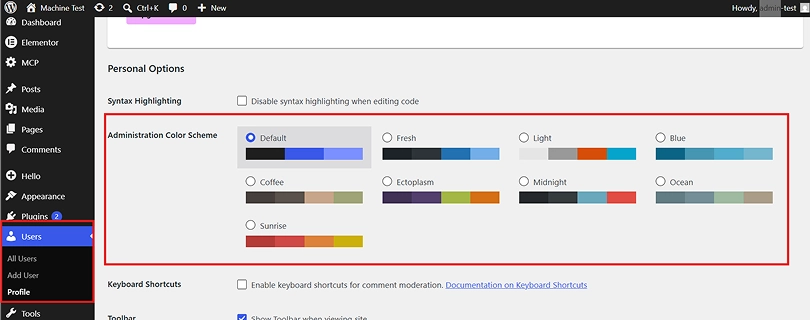 WordPress 7 modern admin dashboard