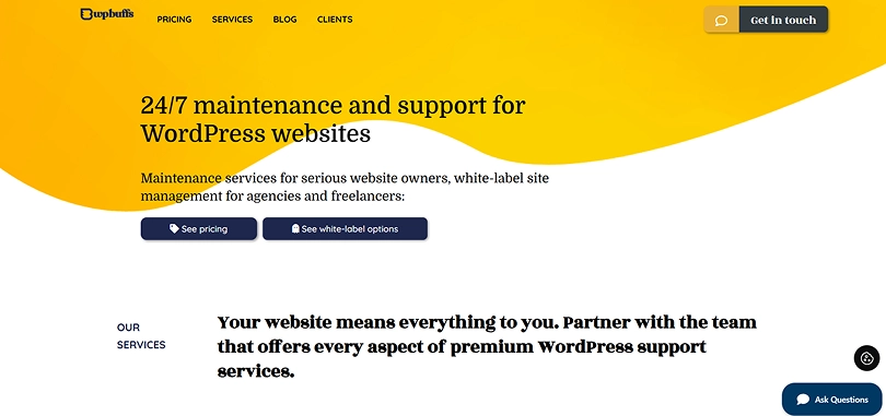 WP Buffs white label WordPress support