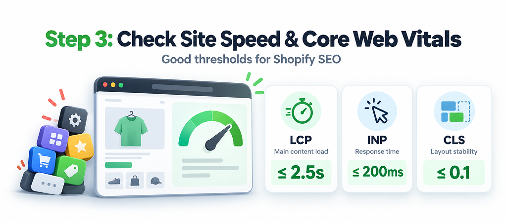 Check Site Speed and Core Web Vitals